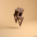 Magnetic Woodland Cabin Hide for Jumping Spider – 2.